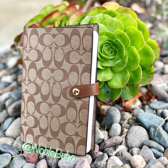 Coach Other - COACH Notebook in Signature Coated Canvas NWT